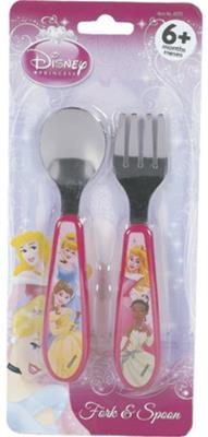 Disney Princess Fork and Spoon Set - 2 piece Case Pack 6