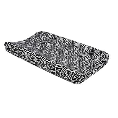 Changing Pad Cover - Black And White Zebra