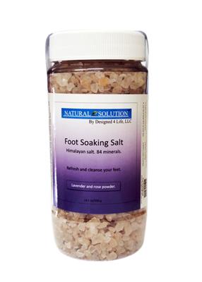 Designed4lifeusa Foot Soaking Salt - Bottle - Lavender & Rose