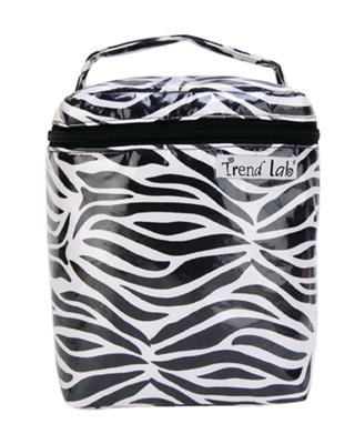 Trend Lab Bottle Bag - Black & White Zebra
