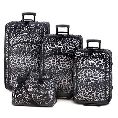 Koehlerhomedecor Snow Leopard Luggage Set