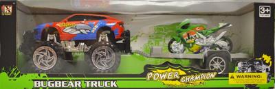 Friction Truck with Trailer & Bike Case Pack 24