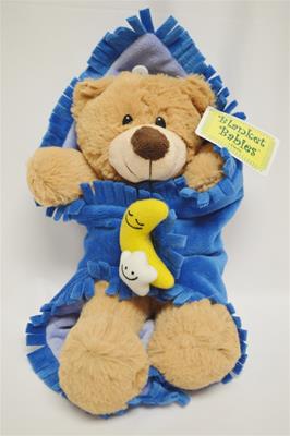 Blanket Baby 11" Plush Bear in a Blanket Case Pack 12