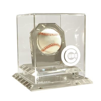 Chicago Cubs MLB Museum Edition All Clear Baseball Display