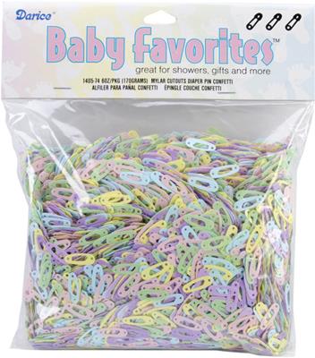 Confetti 6 Ounces-Pastel Baby Diaper Pin