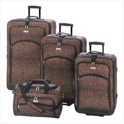 Leopard Print Luggage Ensemble (pack of 1 SET)