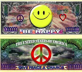 Be Happy Smiley Face Novelty Bills Case Pack 100