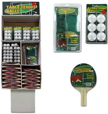 Ping Pong Supply Display Case Pack 134