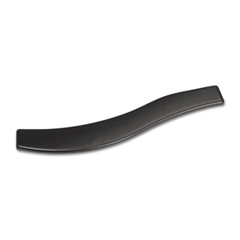 Gel Antimicrobial Thin Wrist Rest for Ergonomic Keyboards, Blk Leatherette