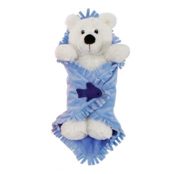 Blanket Babies-11" Polar Bear In Baby Blanket Case Pack 12