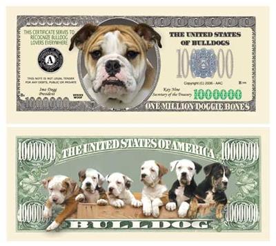 Bulldog Million Dollar Bill Case Pack 100