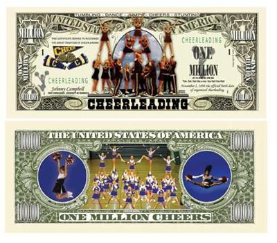 Cheerleading Million Dollar Bill Case Pack 100
