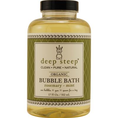DEEP STEEP by Deep Steep ROSEMARY-MINT ORGANIC BUBBLE BATH 17 OZ
