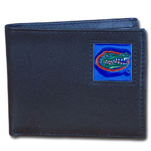 Florida Gators Leather Bi-fold Wallet in Gift Box