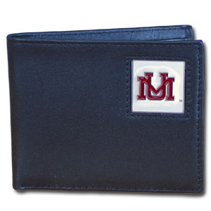 Montana Grizzlies Leather Bi-fold Wallet in Gift Box