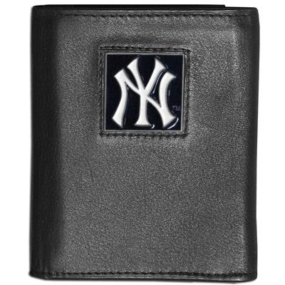 Yankees Leather Trifold Wallet