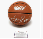 4-IN  Larry Bird And Magic Johnson Signed